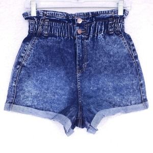 No Boundaries Stretchy Waistband Jean Shorts Womens Size S High Rise Denim Pants